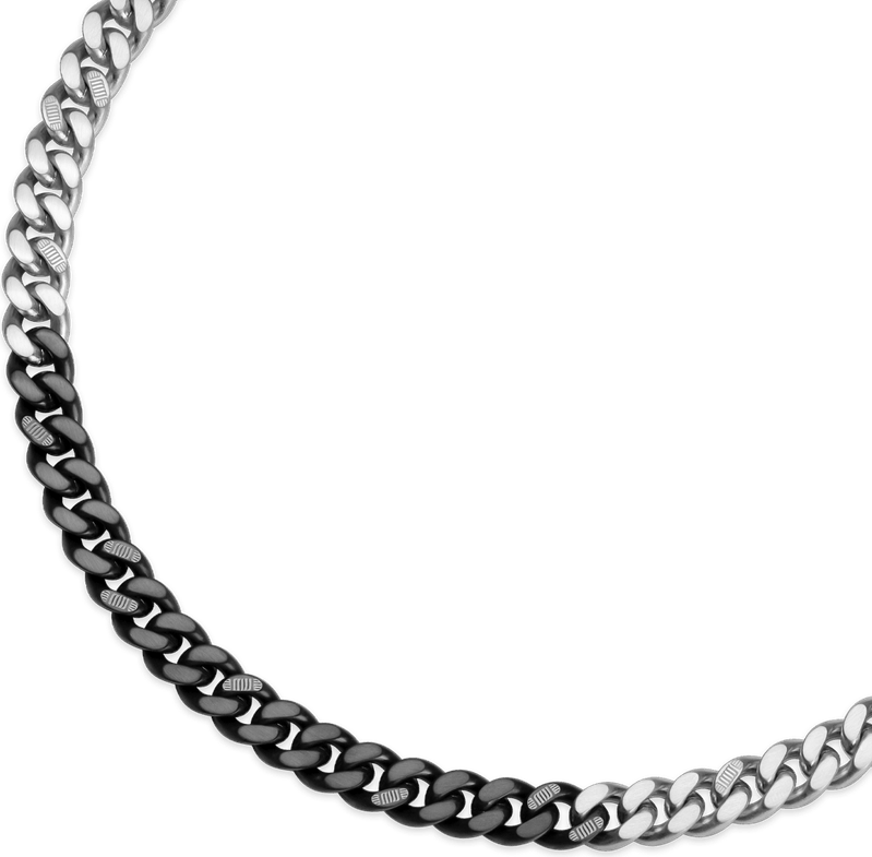 Silver Cuban Chain PNG