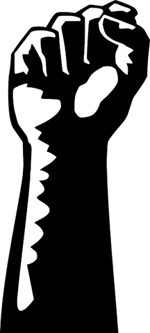 Black Power Fist PNG
