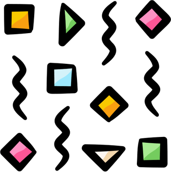 Confetti Drawing PNG