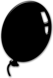Black And Gold Balloons PNG