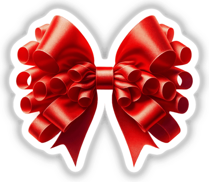Coquette Red Bow PNG