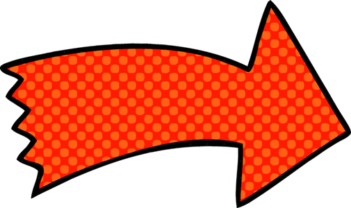 Red Arrow Dotted PNG