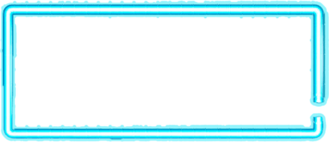 Rectangle Neon Frame PNG