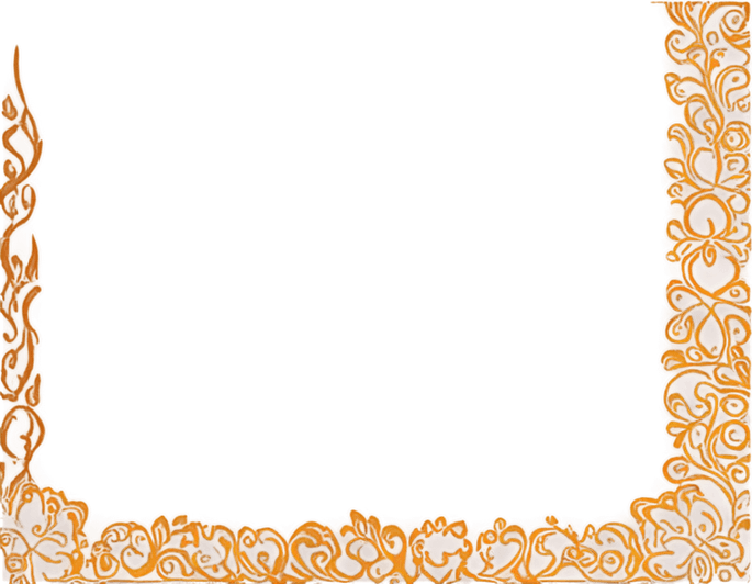 Puja Flower Border PNG