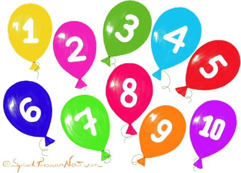 1 To 10 Numbers PNG