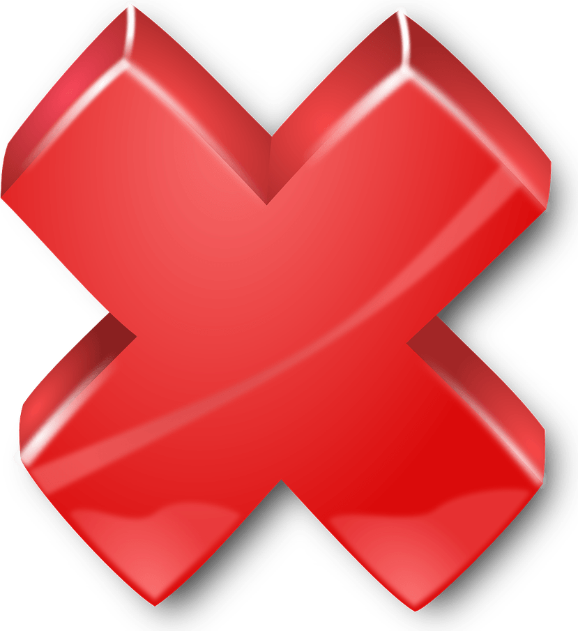 Incorrect X PNG