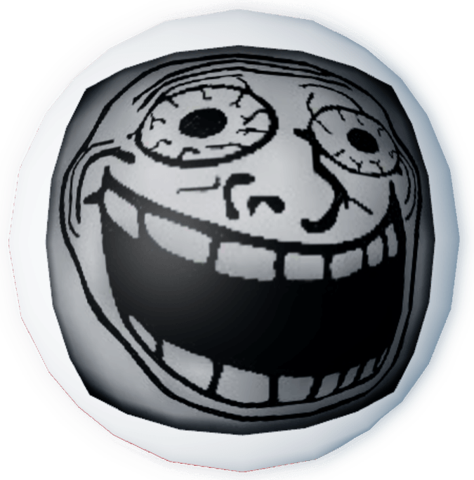 Crazy Troll Face PNG