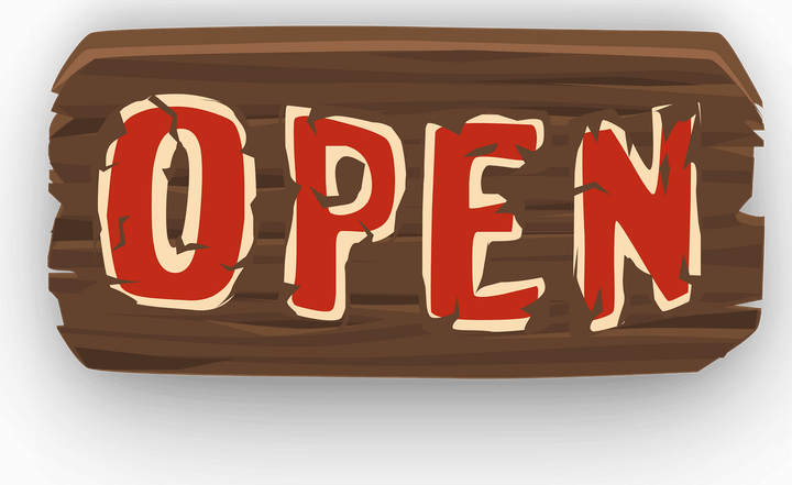 Open Sign PNG
