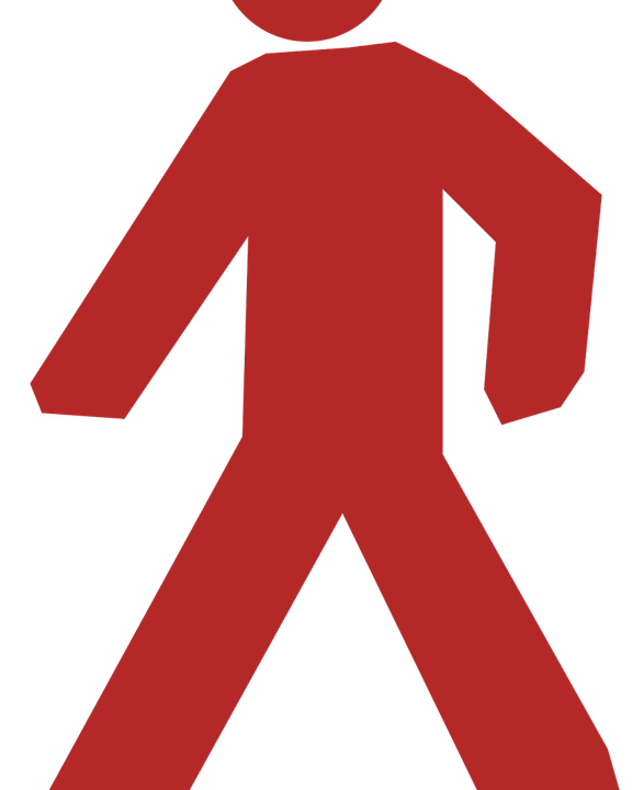 Pedestrian Walk Sign PNG
