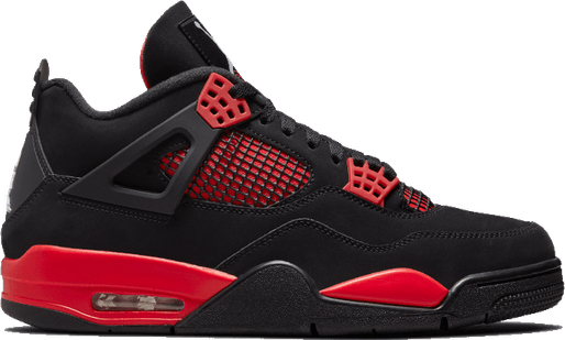 Air Jordan 4 Retro Red Thunder PNG