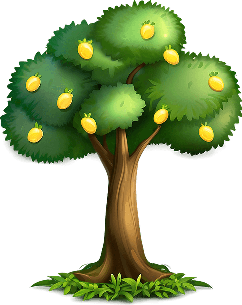 Cartoon Mango Tree PNG