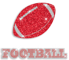 Glitter Football PNG