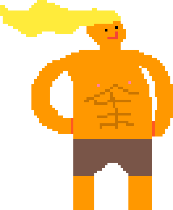 Donald Trump Pixel PNG