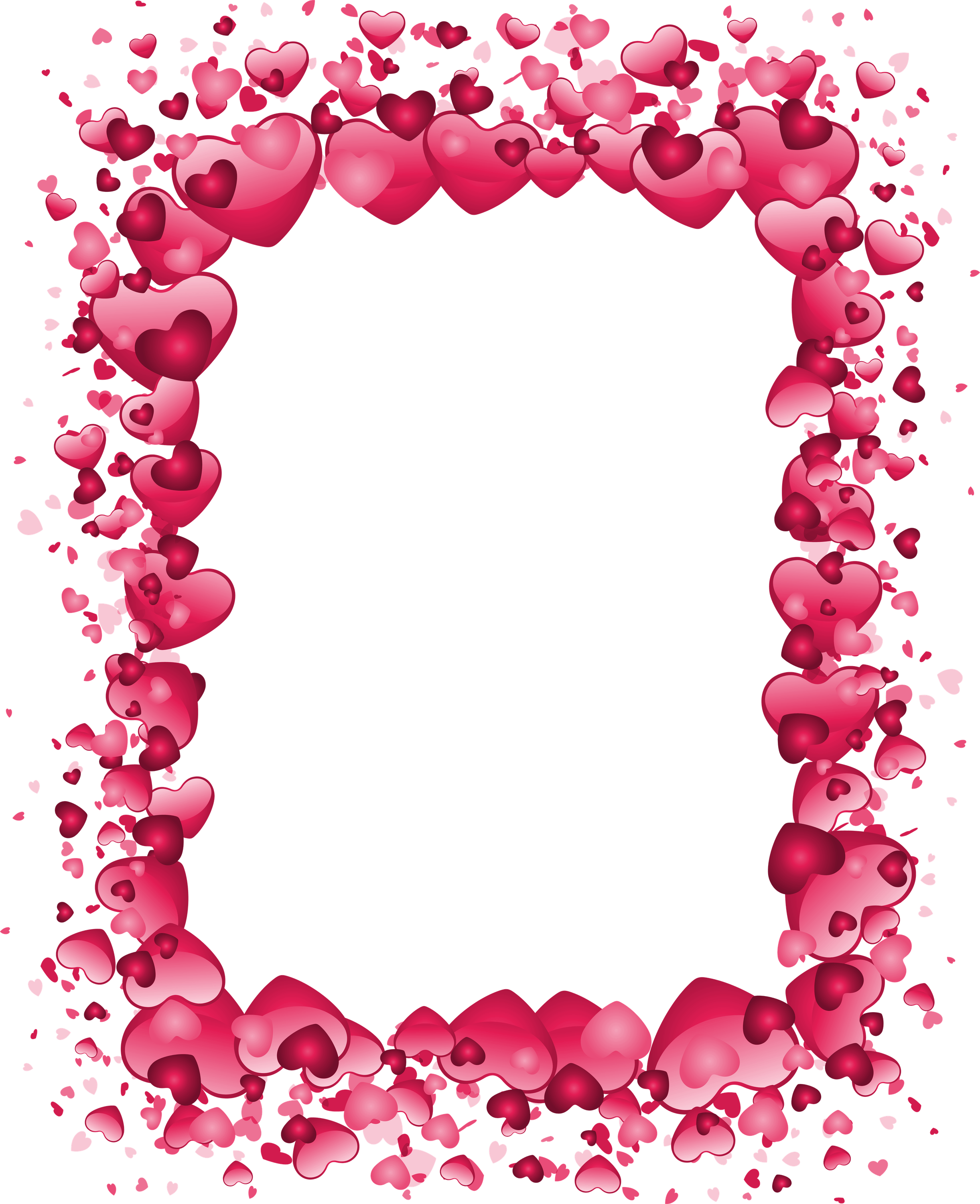 Hearts Frame PNG