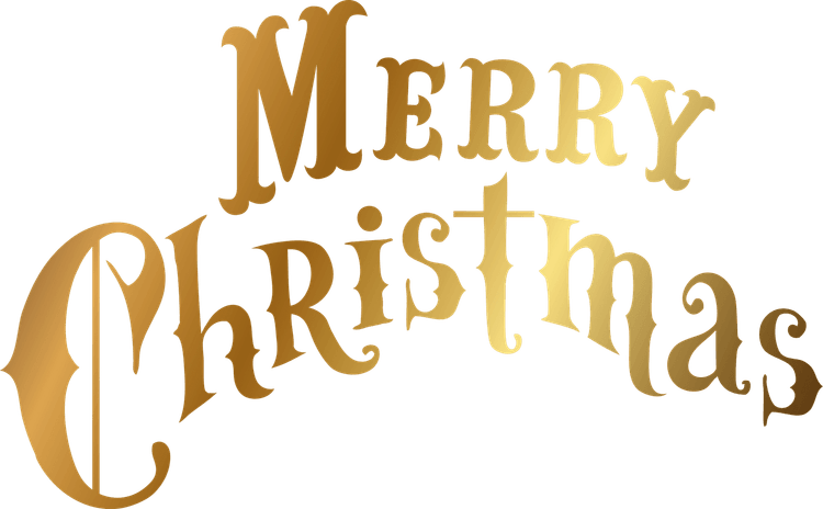 Merry Christmas Text PNG