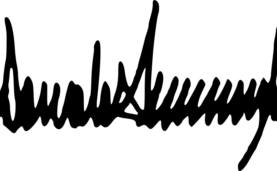 Donald Trump Signature PNG