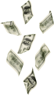 Falling Money PNG