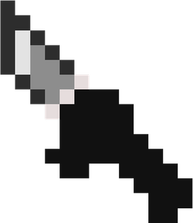 Pixelated Knife PNG