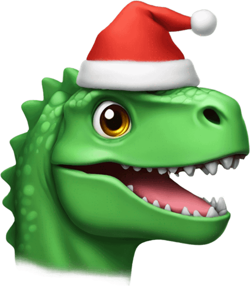 Dinosaur Christmas PNG