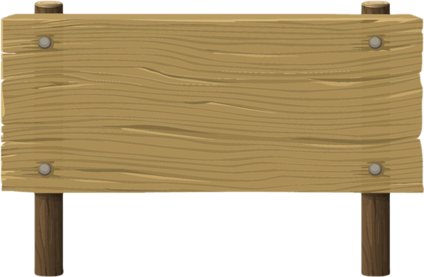 Wooden Sign PNG