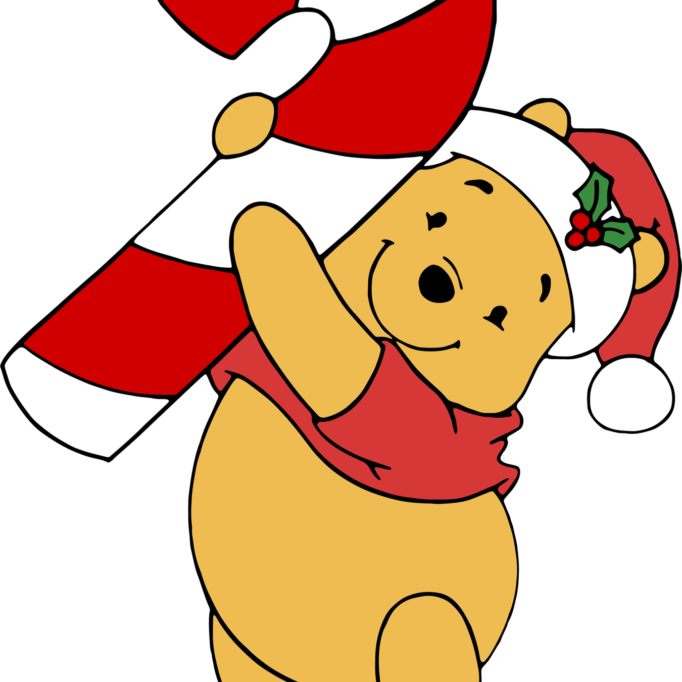 Winnie The Pooh Christmas PNG