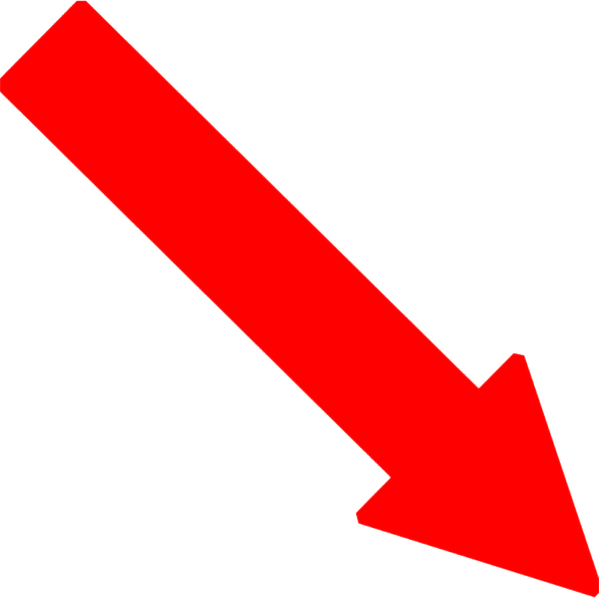 Red Arrow Mark PNG