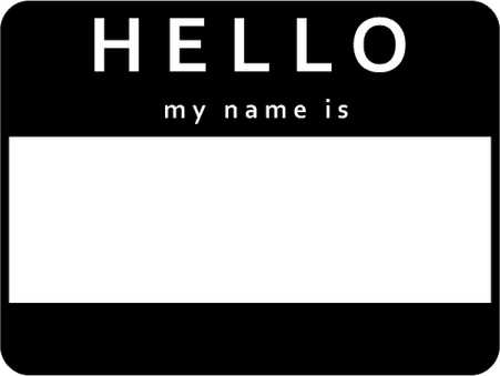 Name Tag PNG