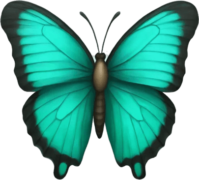 Teal Butterfly PNG