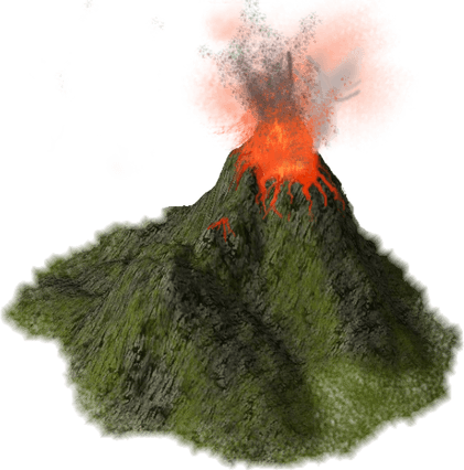 Volcano PNG