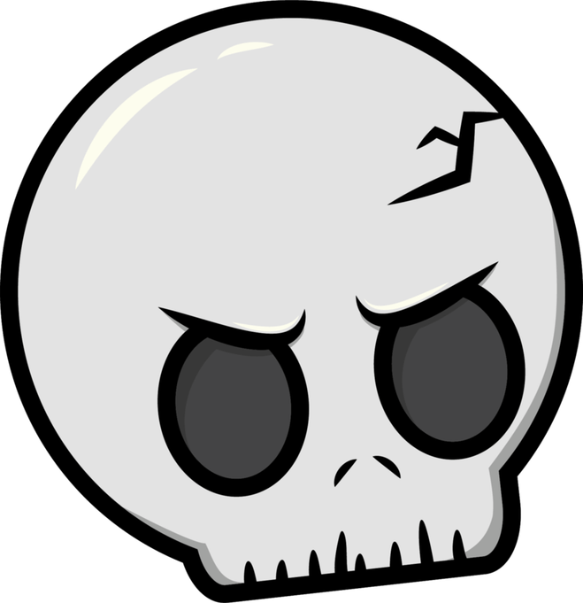 Cartoon Skull PNG