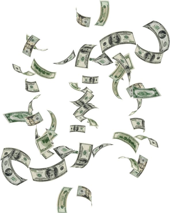 Falling Money PNG