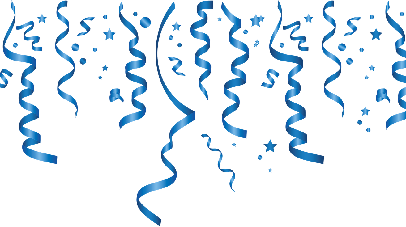 Blue Confetti PNG