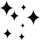 Black Sparkles PNG