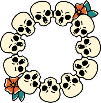 Skull Border PNG