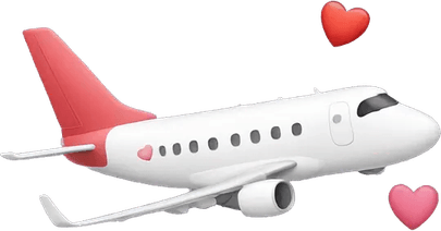 Heart Airplane PNG