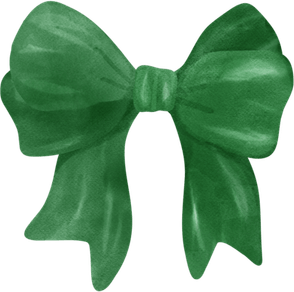 Green Coquette Bow PNG
