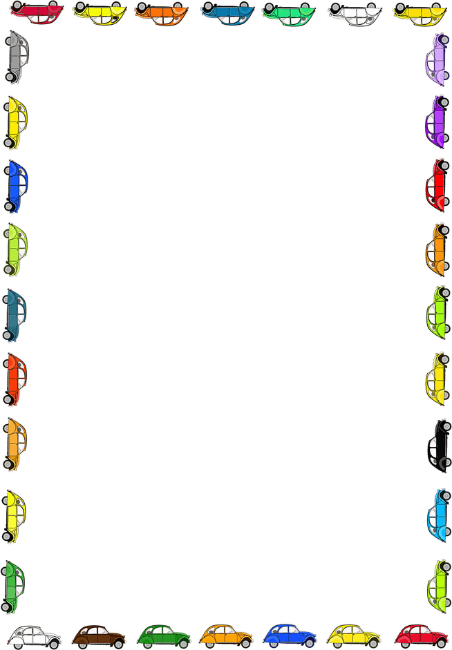 Colorful Flyer Borders PNG