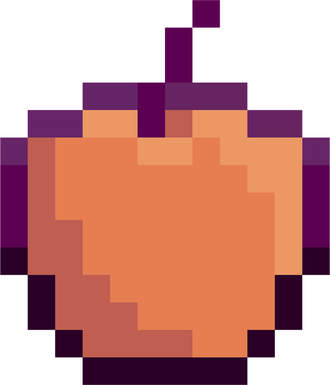 Apple Pixel Art PNG