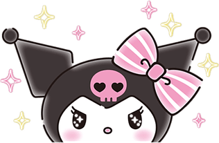Kuromi Bow PNG