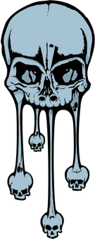Melting Skull PNG