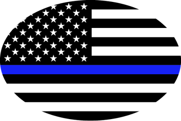 Thin Blue Line Flag PNG