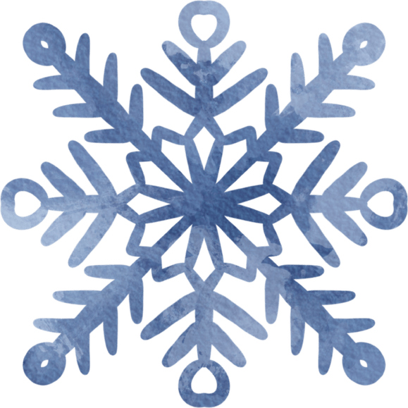 Watercolor Snowflake PNG