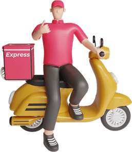 Delivery Bike PNG