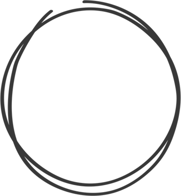 Hand Drawn Circle PNG