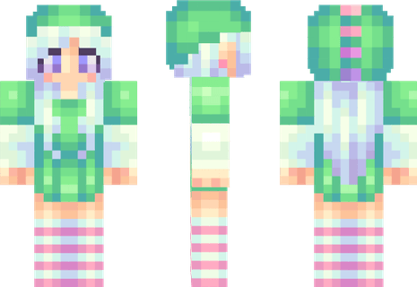 Girl Minecraft Skins PNG