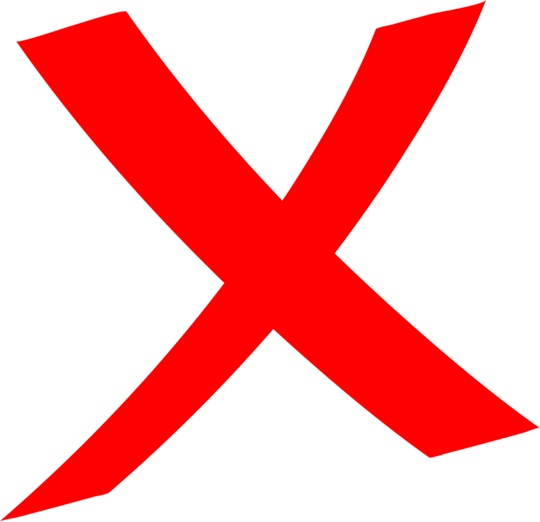 X Mark PNG