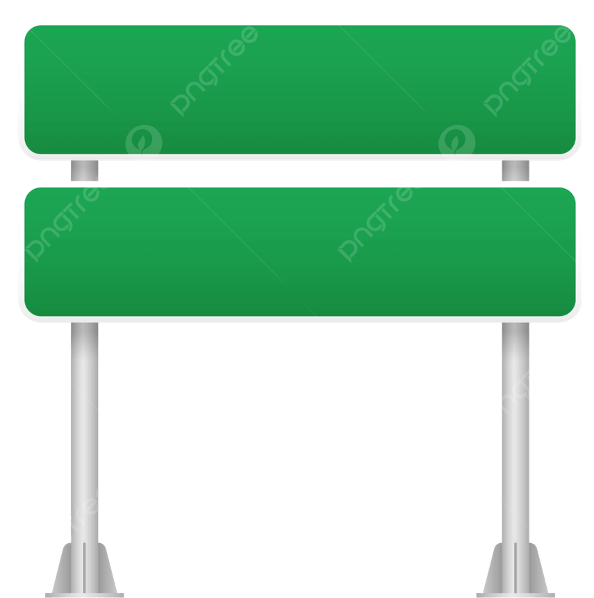 Blank Street Sign PNG