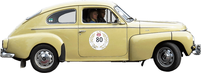 Old Yellow Car PNG