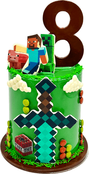 Minecraft Cake PNG
