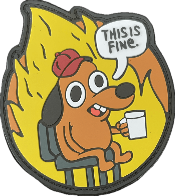 This Is Fine Dog PNG
